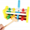 Polecamy - Edukacyjny Kreatywny Manipulacyjny Drewniany Wbijak Montessori Nauka przez Zabawę